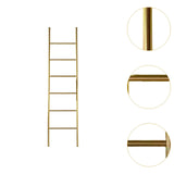Maxbell Blanket Ladder Towel Ladder Stand Towel Holder for Bedroom Living Room Gold