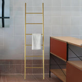 Maxbell Blanket Ladder Towel Ladder Stand Towel Holder for Bedroom Living Room Gold