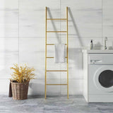 Maxbell Blanket Ladder Towel Ladder Stand Towel Holder for Bedroom Living Room Gold
