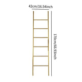 Maxbell Blanket Ladder Towel Ladder Stand Towel Holder for Bedroom Living Room Gold