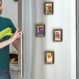 Maxbell 4Pcs Refrigerator Magnetic Photo Frame Picture Frame for Office Bedroom Home