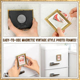 Maxbell 4Pcs Refrigerator Magnetic Photo Frame Picture Frame for Office Bedroom Home