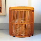 Maxbell Handwoven Laundry Basket Dirty Clothes Basket for Living Room Towels Camping