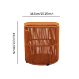 Maxbell Handwoven Laundry Basket Dirty Clothes Basket for Living Room Towels Camping