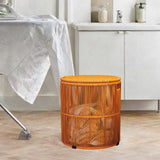 Maxbell Handwoven Laundry Basket Dirty Clothes Basket for Living Room Towels Camping