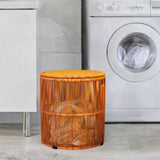 Maxbell Handwoven Laundry Basket Dirty Clothes Basket for Living Room Towels Camping