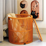 Maxbell Handwoven Laundry Basket Dirty Clothes Basket for Living Room Towels Camping