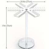 Maxbell Acrylic Necklace Holder Rotating Necklace Organizer for Bedroom Dorm Counter