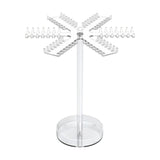 Maxbell Acrylic Necklace Holder Rotating Necklace Organizer for Bedroom Dorm Counter