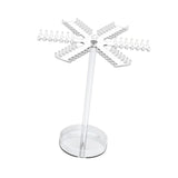 Maxbell Acrylic Necklace Holder Rotating Necklace Organizer for Bedroom Dorm Counter