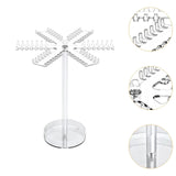 Maxbell Acrylic Necklace Holder Rotating Necklace Organizer for Bedroom Dorm Counter
