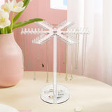 Maxbell Acrylic Necklace Holder Rotating Necklace Organizer for Bedroom Dorm Counter