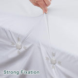 Maxbell 4x Bed Sheet Holder Clips Fixer Gift Bed Sheet Fasteners for Corner for Home