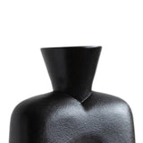 Maxbell Flower Vase Birthday Gifts Tabletop Ornament for Office Entrance Living Room Black