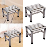 Maxbell Shoe Changing Stool Household Metal Step Stool for Bathroom Apartment Senior 28.5cmx20.7cmx20.5cm
