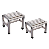Maxbell Shoe Changing Stool Household Metal Step Stool for Bathroom Apartment Senior 28.5cmx20.7cmx20.5cm