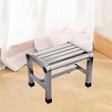 Maxbell Shoe Changing Stool Household Metal Step Stool for Bathroom Apartment Senior 28.5cmx20.7cmx20.5cm