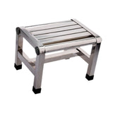 Maxbell Shoe Changing Stool Household Metal Step Stool for Bathroom Apartment Senior 28.5cmx20.7cmx20.5cm