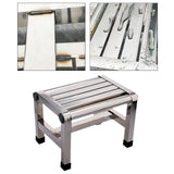 Maxbell Shoe Changing Stool Household Metal Step Stool for Bathroom Apartment Senior 28.5cmx20.7cmx20.5cm