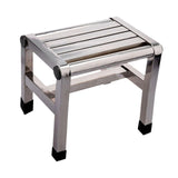 Maxbell Shoe Changing Stool Household Metal Step Stool for Bathroom Apartment Senior 31cmx21.6cmx31cm