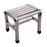 Maxbell Shoe Changing Stool Household Metal Step Stool for Bathroom Apartment Senior 31cmx21.6cmx31cm