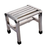 Maxbell Shoe Changing Stool Household Metal Step Stool for Bathroom Apartment Senior 31cmx21.6cmx31cm