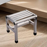 Maxbell Shoe Changing Stool Household Metal Step Stool for Bathroom Apartment Senior 31cmx21.6cmx31cm