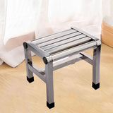 Maxbell Shoe Changing Stool Household Metal Step Stool for Bathroom Apartment Senior 31cmx21.6cmx31cm