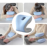 Maxbell Office Chair Neck Support Ergonomic Chair Rest Pillow Versatile Neck Cushion Blue