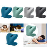 Maxbell Neck Support for Office Chair Washable Skin Friendly Breathable Neck Cushion Blue Green