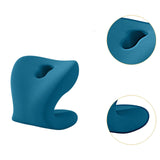 Maxbell Neck Support for Office Chair Washable Skin Friendly Breathable Neck Cushion Blue Green