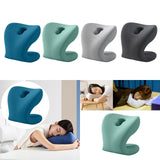 Maxbell Neck Support for Office Chair Washable Skin Friendly Breathable Neck Cushion Blue Green