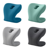 Maxbell Neck Support for Office Chair Washable Skin Friendly Breathable Neck Cushion Blue Green