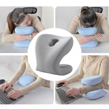 Maxbell Neck Support for Office Chair Washable Skin Friendly Breathable Neck Cushion Light Gray