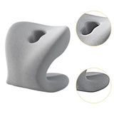 Maxbell Neck Support for Office Chair Washable Skin Friendly Breathable Neck Cushion Light Gray