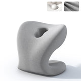 Maxbell Neck Support for Office Chair Washable Skin Friendly Breathable Neck Cushion Light Gray