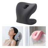 Maxbell Neck Support for Office Chair Washable Skin Friendly Breathable Neck Cushion Dark Gray
