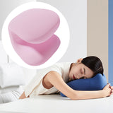Maxbell Napping Pillow Multipurpose Ergonomic Soft Headrest for Travel Airplane pink