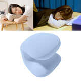 Maxbell Napping Pillow Multipurpose Ergonomic Soft Headrest for Travel Airplane blue