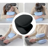Maxbell Napping Pillow Multipurpose Ergonomic Soft Headrest for Travel Airplane black