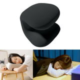 Maxbell Napping Pillow Multipurpose Ergonomic Soft Headrest for Travel Airplane black