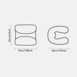 Maxbell Napping Pillow Multipurpose Ergonomic Soft Headrest for Travel Airplane grey