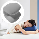 Maxbell Napping Pillow Multipurpose Ergonomic Soft Headrest for Travel Airplane grey