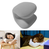 Maxbell Napping Pillow Multipurpose Ergonomic Soft Headrest for Travel Airplane grey