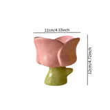 Maxbell Ice Cream Cup Ceramic Small Cute Milkshake Glasses for Milkshakes Milk Salad Pink Tulip Cup