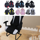 Maxbell Computer Office Chair Slipcovers Breathable Swivel Chair Gaming Chair Covers Black Red