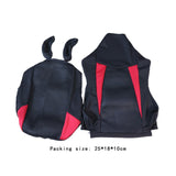 Maxbell Computer Office Chair Slipcovers Breathable Swivel Chair Gaming Chair Covers Black Red