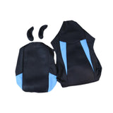 Maxbell Computer Office Chair Slipcovers Breathable Swivel Chair Gaming Chair Covers Black Blue