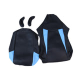 Maxbell Computer Office Chair Slipcovers Breathable Swivel Chair Gaming Chair Covers Black Blue