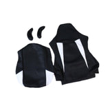 Maxbell Computer Office Chair Slipcovers Breathable Swivel Chair Gaming Chair Covers Black White